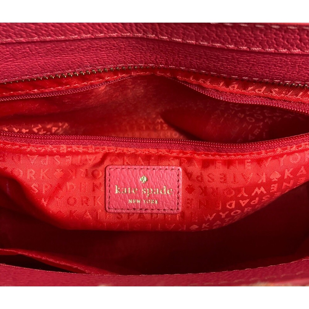 $429 Kate Spade Marjorie Fordham Court Large Leather Tote Scallop Edge Handbag - Picture 13 of 13